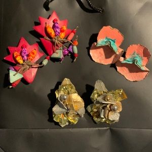 Handmade Earrings 3 pair
